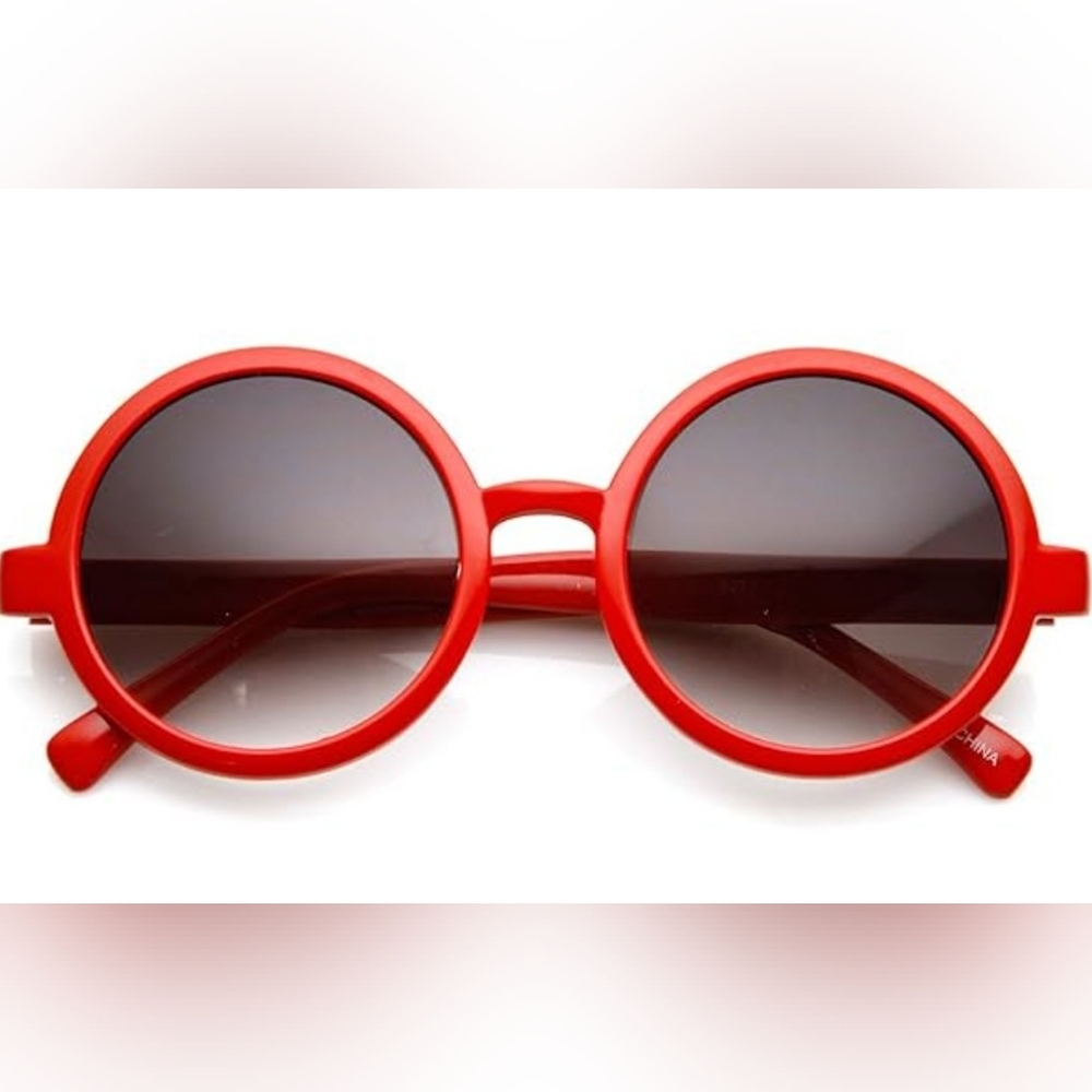 zeroUV Trendy Round Retro Sunglasses for Women
